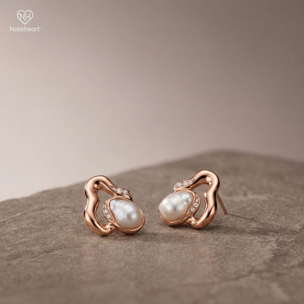 ♡ Nateheart™ Seraphina Pearl Embrace Earrings